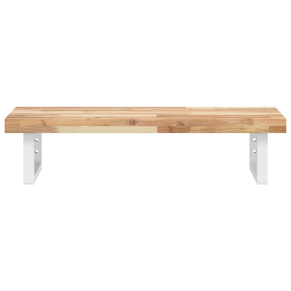 Badkamer wandschap staal en massief acaciahout is nu te koop bij PeponiXL, paradijselijk wonen!