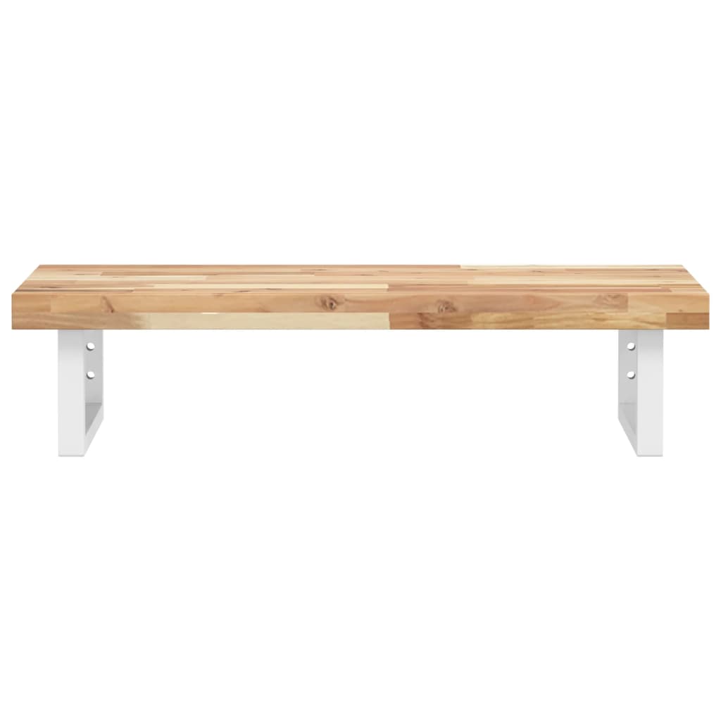 Badkamer wandschap staal en massief acaciahout is nu te koop bij PeponiXL, paradijselijk wonen!