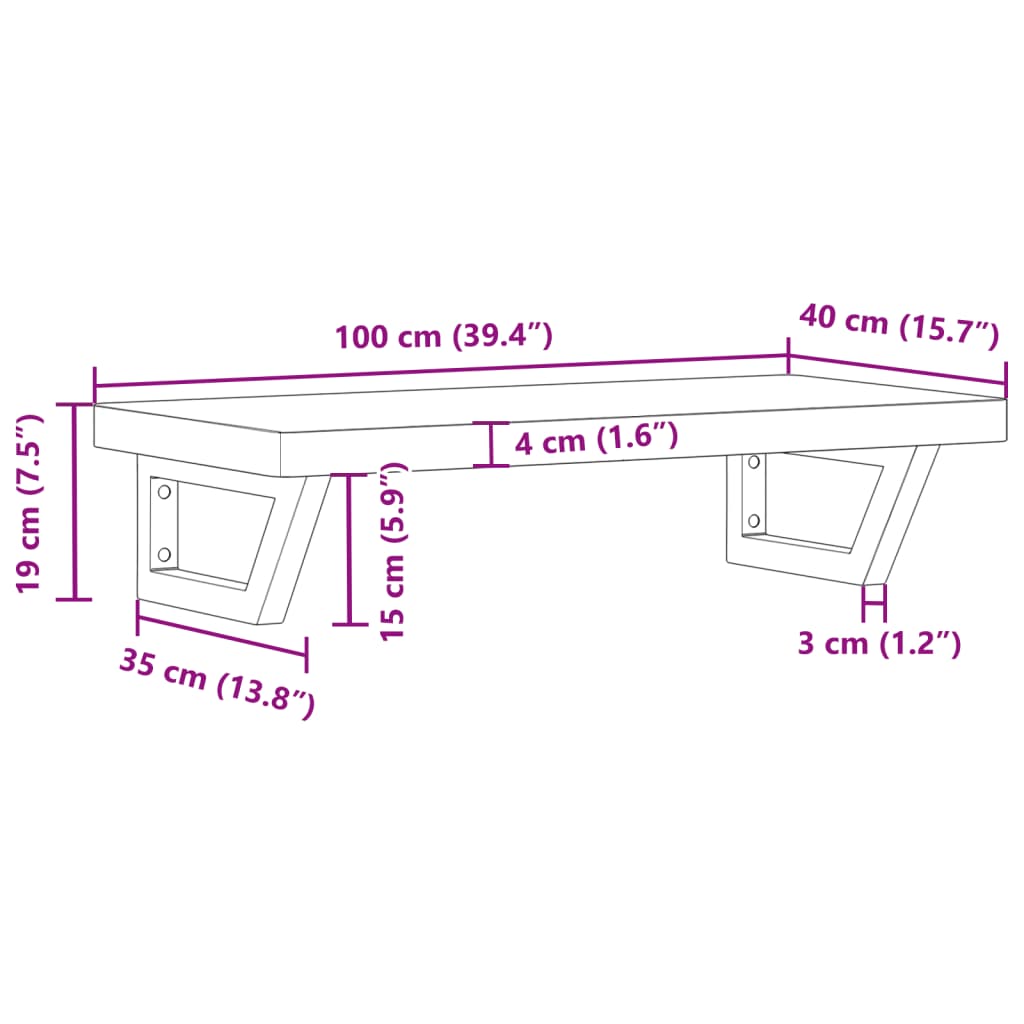 Badkamer wandschap staal en massief acaciahout is nu te koop bij PeponiXL, paradijselijk wonen!