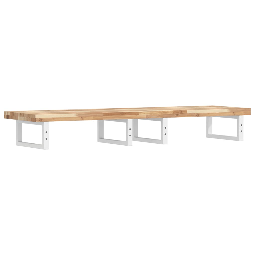 Badkamer wandschap staal en massief acaciahout is nu te koop bij PeponiXL, paradijselijk wonen!