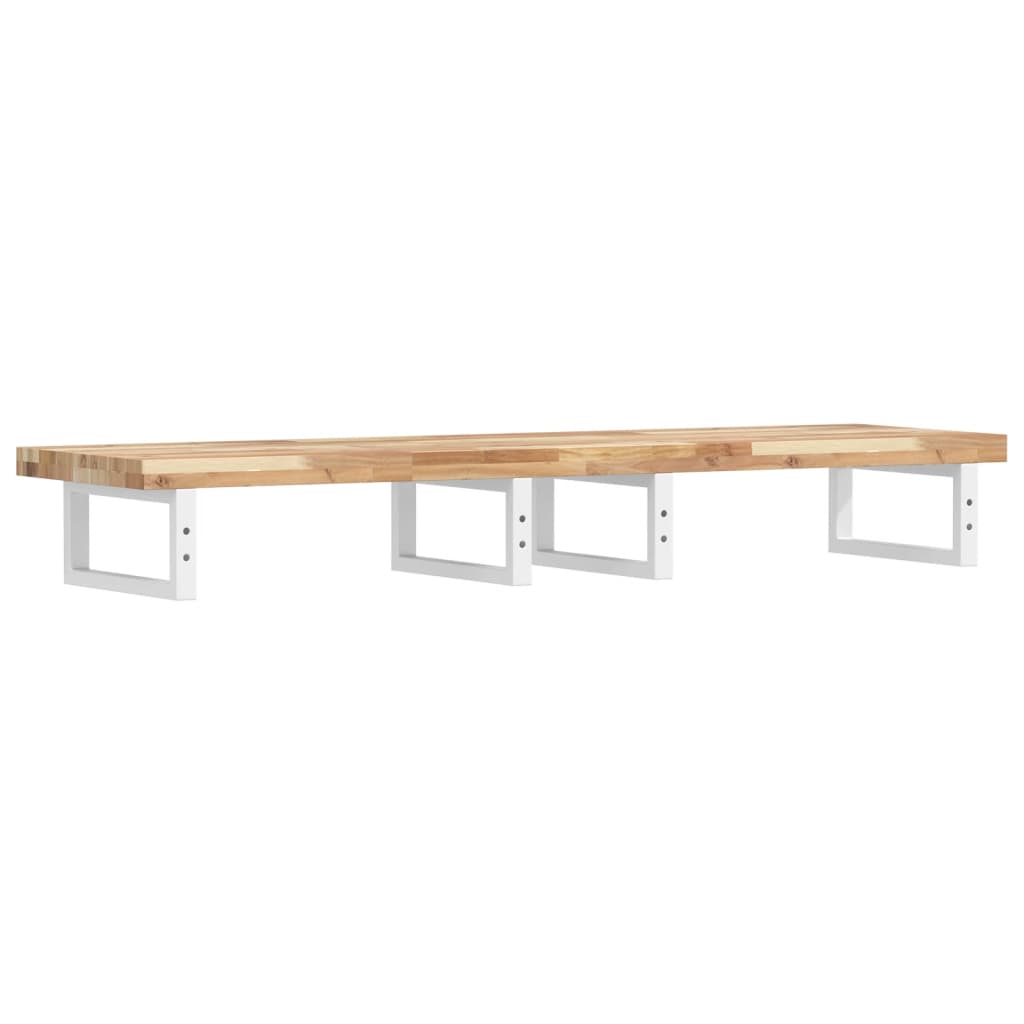 Badkamer wandschap staal en massief acaciahout is nu te koop bij PeponiXL, paradijselijk wonen!
