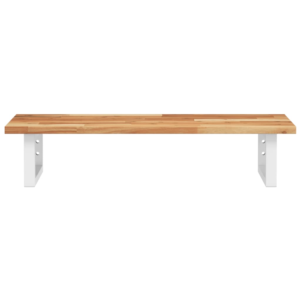 Badkamer wandschap staal en massief acaciahout is nu te koop bij PeponiXL, paradijselijk wonen!