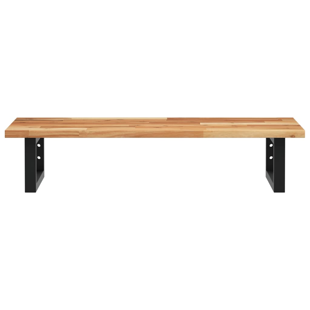 Badkamer wandschap staal en massief acaciahout is nu te koop bij PeponiXL, paradijselijk wonen!