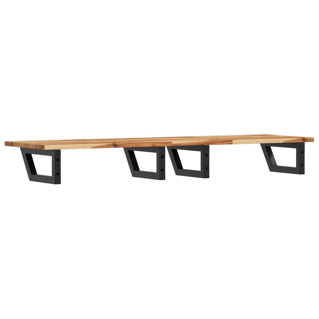 Badkamer wandschap staal en massief acaciahout is nu te koop bij PeponiXL, paradijselijk wonen!