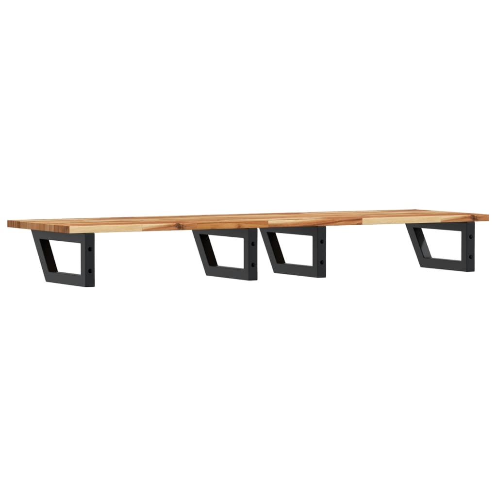 Badkamer wandschap staal en massief acaciahout is nu te koop bij PeponiXL, paradijselijk wonen!