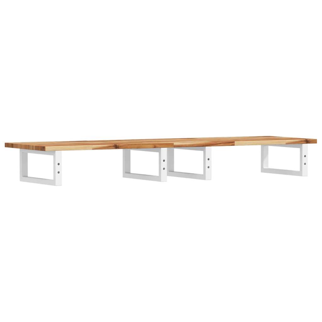 Badkamer wandschap staal en massief acaciahout is nu te koop bij PeponiXL, paradijselijk wonen!