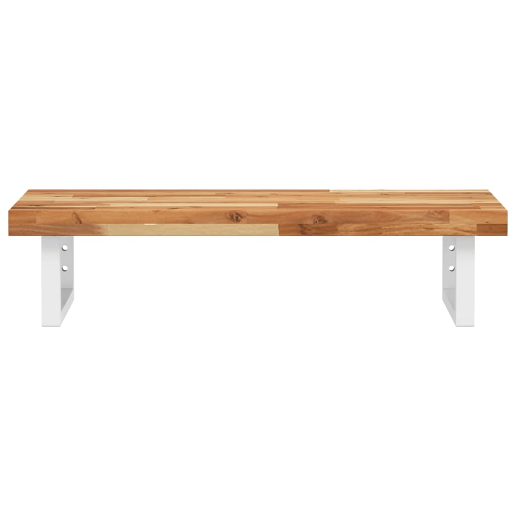 Badkamer wandschap staal en massief acaciahout is nu te koop bij PeponiXL, paradijselijk wonen!