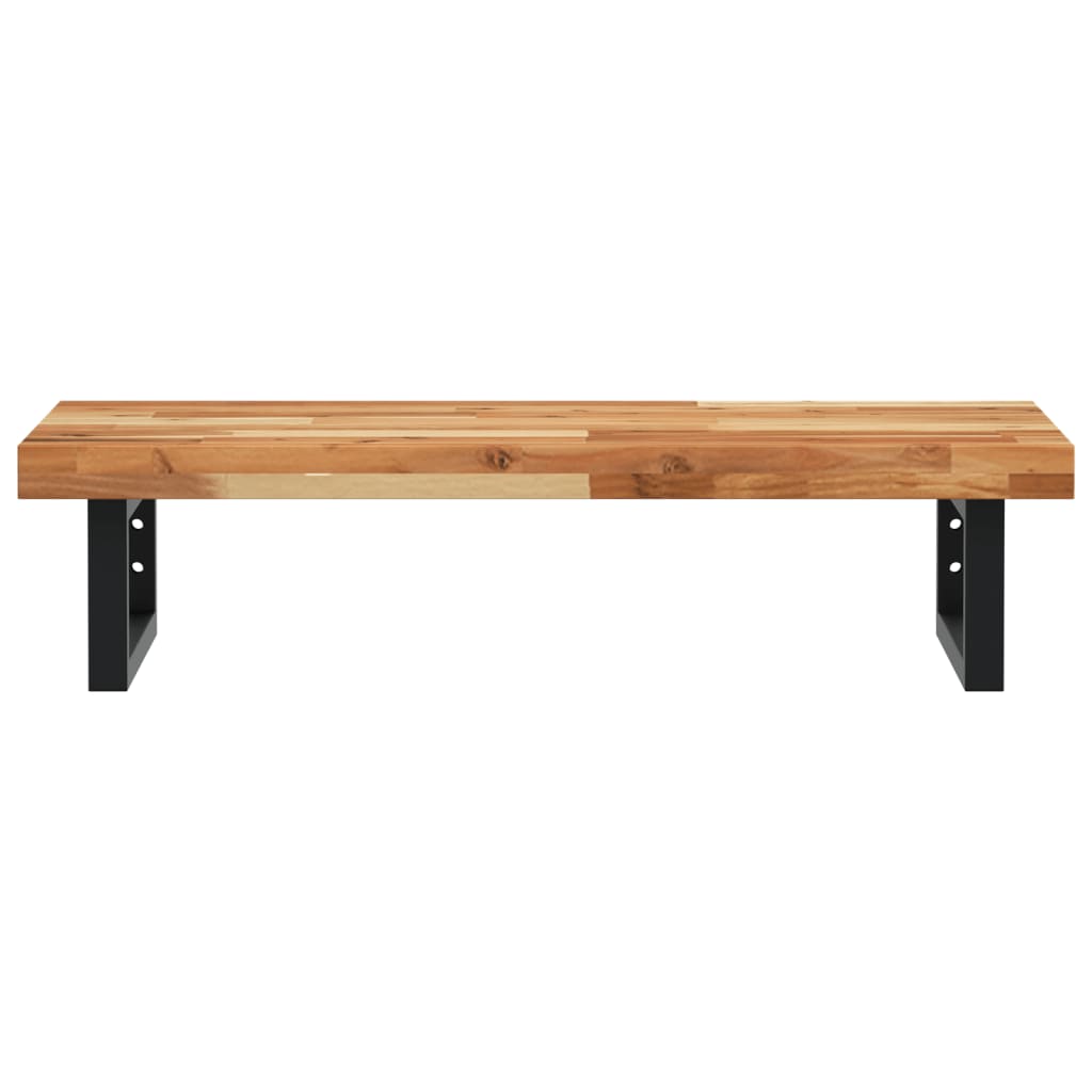 Badkamer wandschap staal en massief acaciahout is nu te koop bij PeponiXL, paradijselijk wonen!