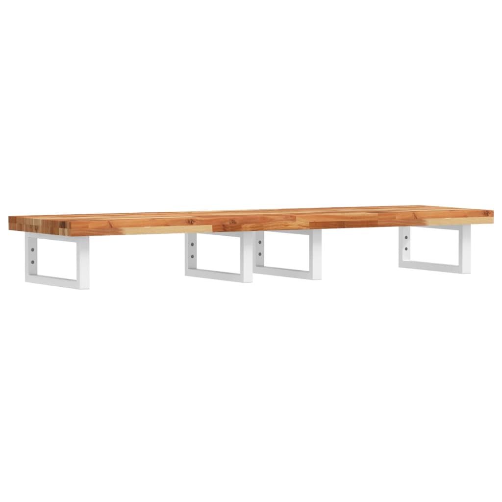 Badkamer wandschap staal en massief acaciahout is nu te koop bij PeponiXL, paradijselijk wonen!