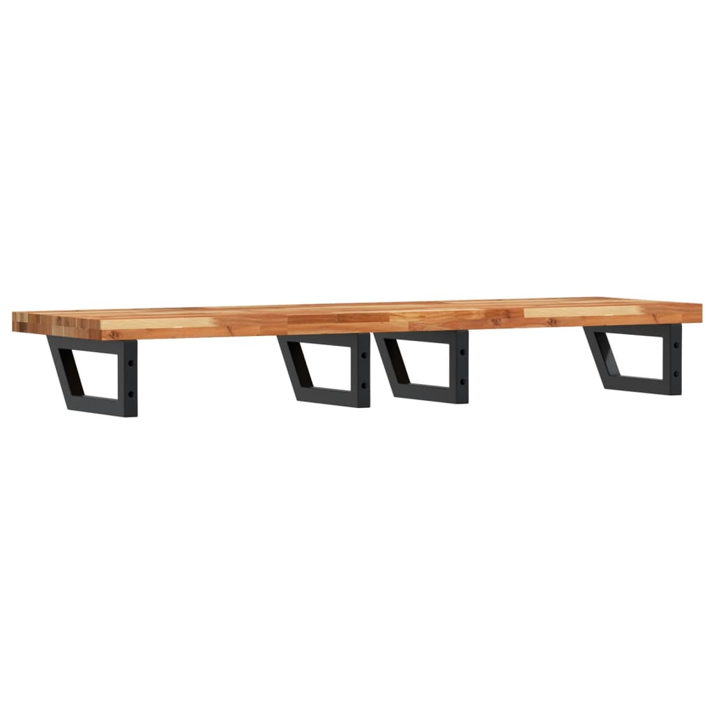 Badkamer wandschap staal en massief acaciahout is nu te koop bij PeponiXL, paradijselijk wonen!