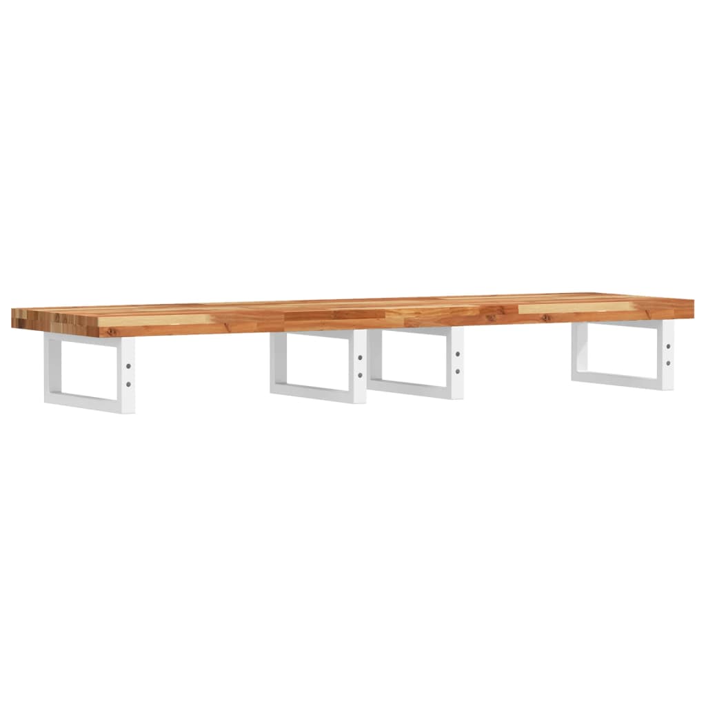 Badkamer wandschap staal en massief acaciahout is nu te koop bij PeponiXL, paradijselijk wonen!