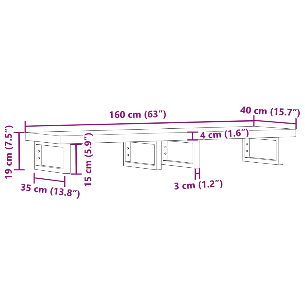 Badkamer wandschap staal en massief acaciahout is nu te koop bij PeponiXL, paradijselijk wonen!
