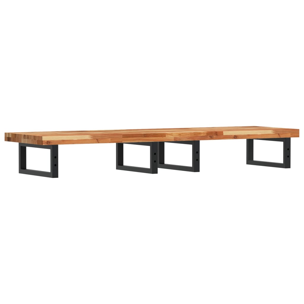 Badkamer wandschap staal en massief acaciahout is nu te koop bij PeponiXL, paradijselijk wonen!