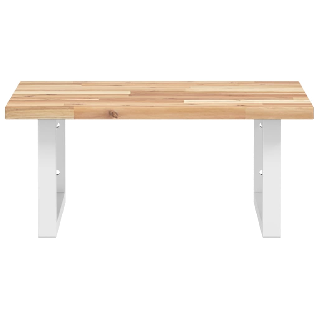 Badkamer wandschap staal en massief acaciahout is nu te koop bij PeponiXL, paradijselijk wonen!