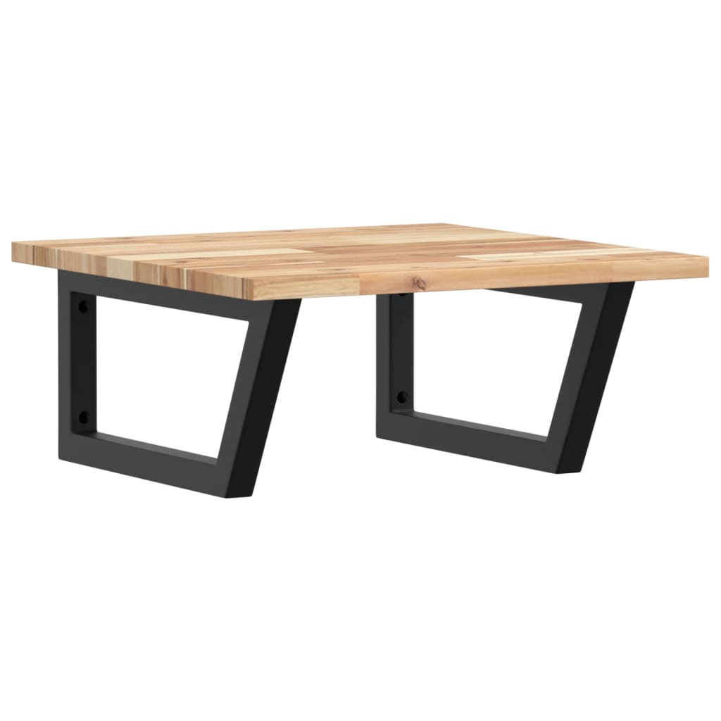 Badkamer wandschap staal en massief acaciahout is nu te koop bij PeponiXL, paradijselijk wonen!