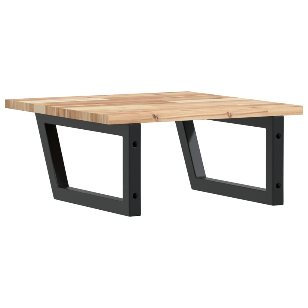 Badkamer wandschap staal en massief acaciahout is nu te koop bij PeponiXL, paradijselijk wonen!