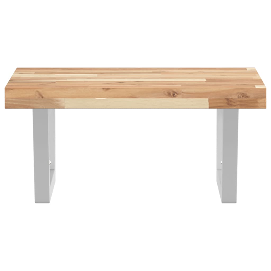 Badkamer wandschap staal en massief acaciahout is nu te koop bij PeponiXL, paradijselijk wonen!