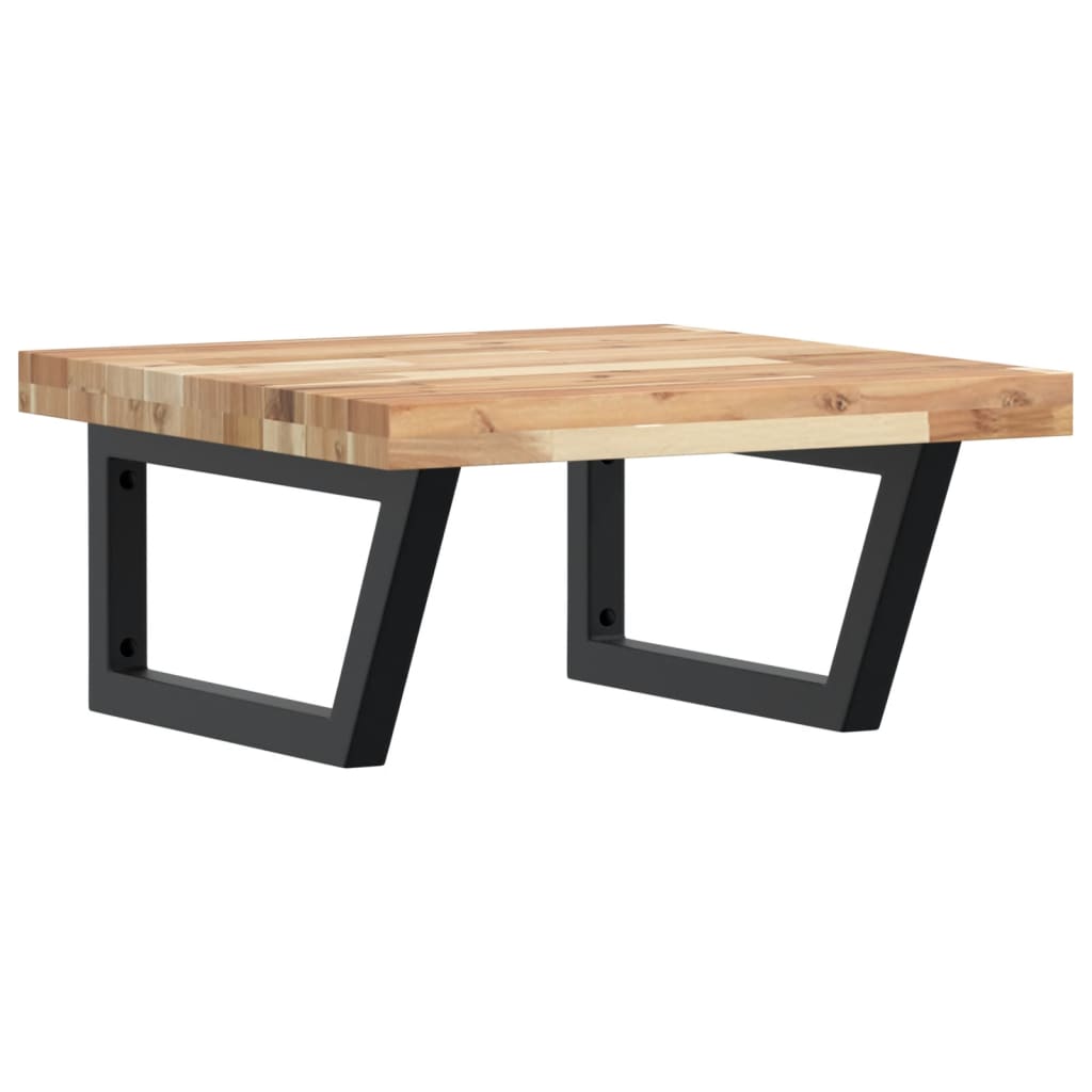 Badkamer wandschap staal en massief acaciahout is nu te koop bij PeponiXL, paradijselijk wonen!