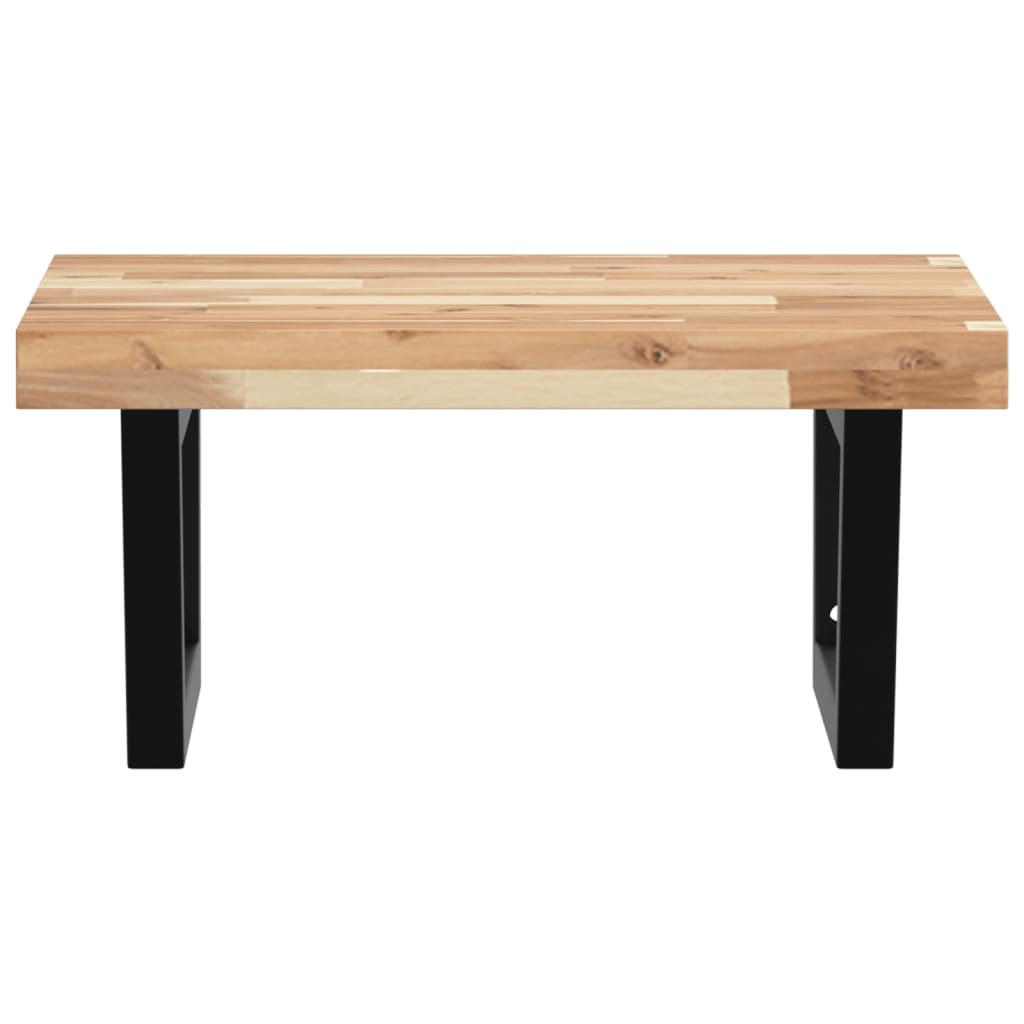 Badkamer wandschap staal en massief acaciahout is nu te koop bij PeponiXL, paradijselijk wonen!
