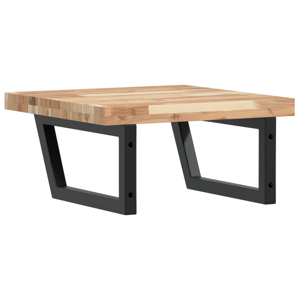 Badkamer wandschap staal en massief acaciahout is nu te koop bij PeponiXL, paradijselijk wonen!