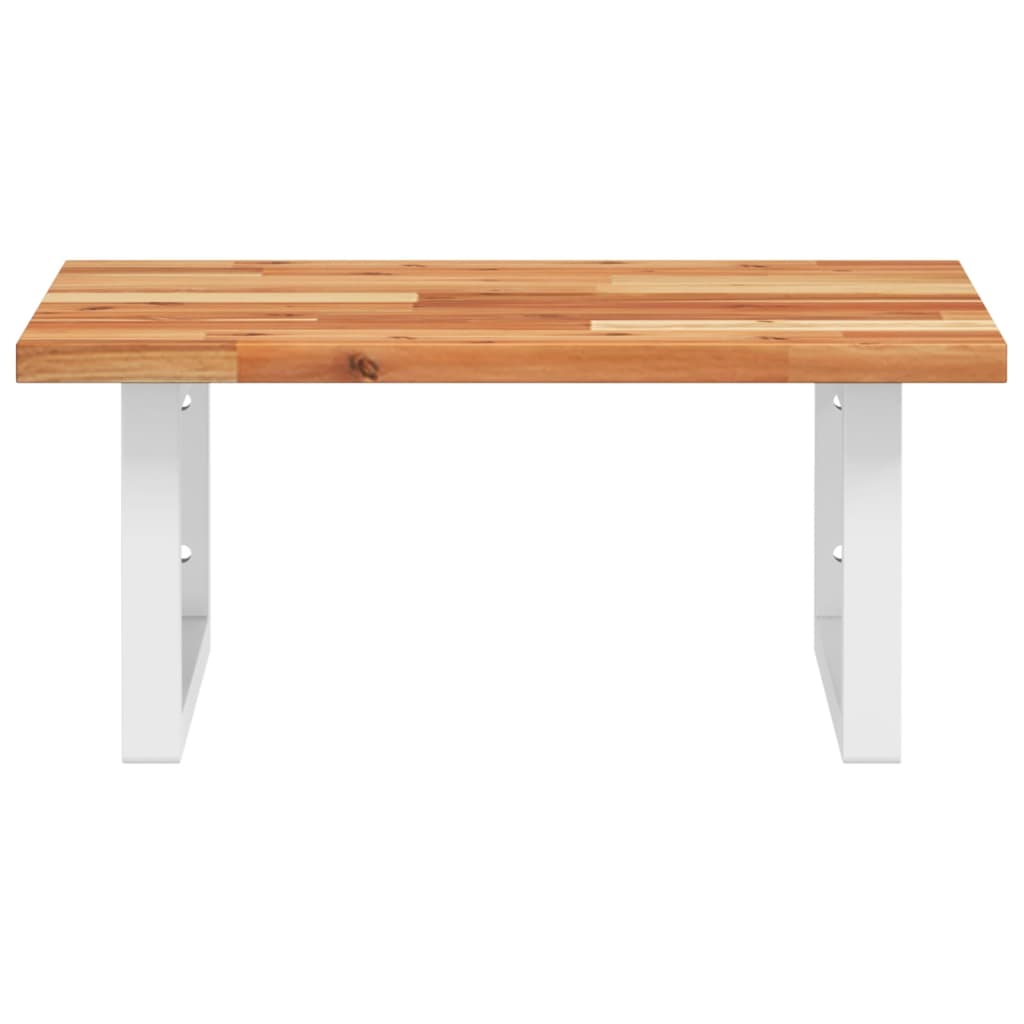 Badkamer wandschap staal en massief acaciahout is nu te koop bij PeponiXL, paradijselijk wonen!
