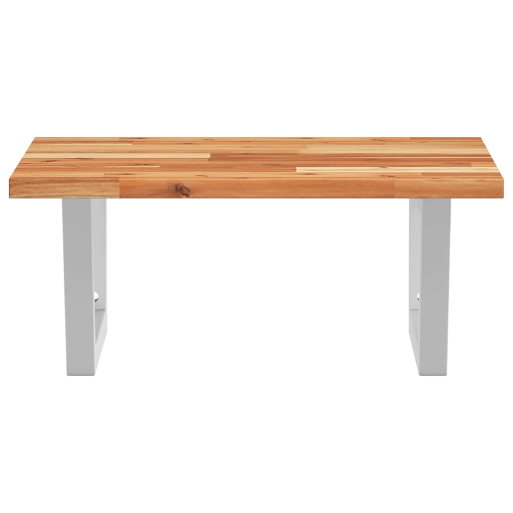 Badkamer wandschap staal en massief acaciahout is nu te koop bij PeponiXL, paradijselijk wonen!