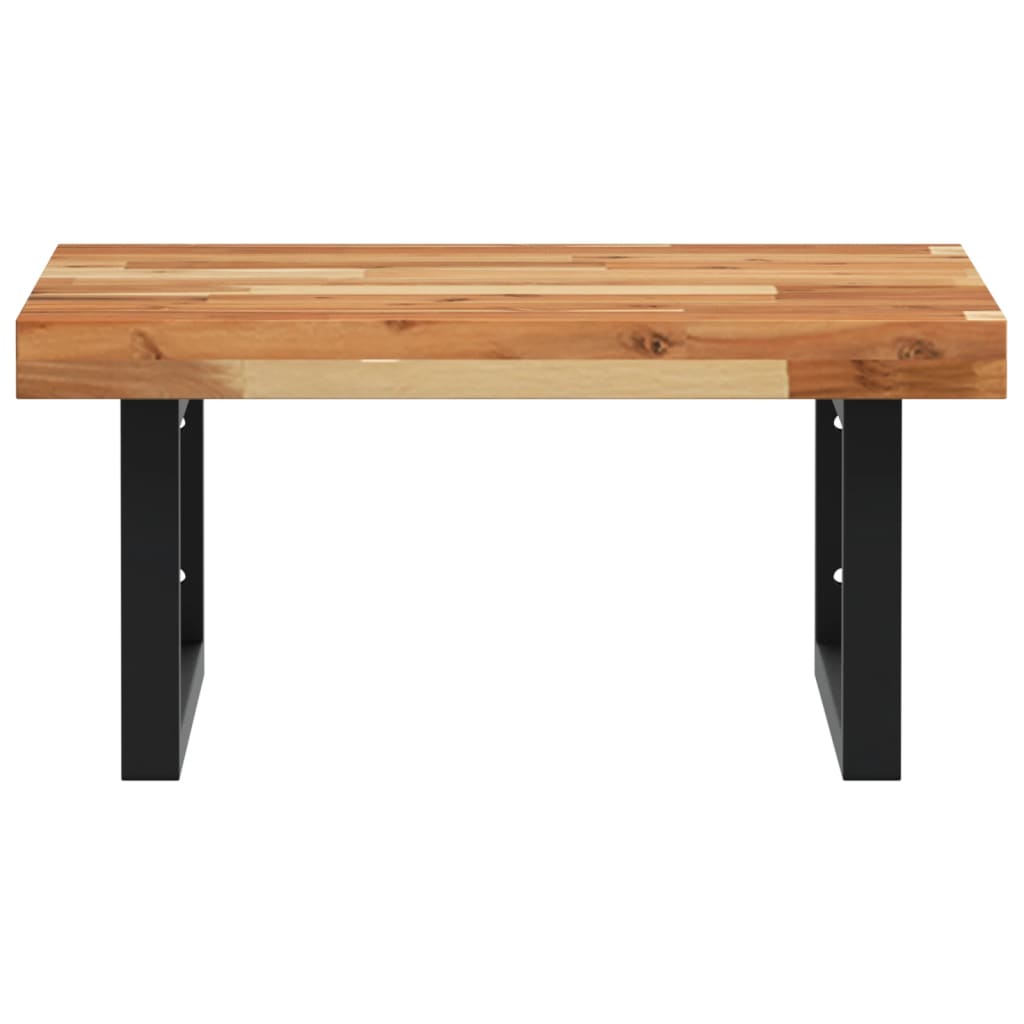 Badkamer wandschap staal en massief acaciahout is nu te koop bij PeponiXL, paradijselijk wonen!