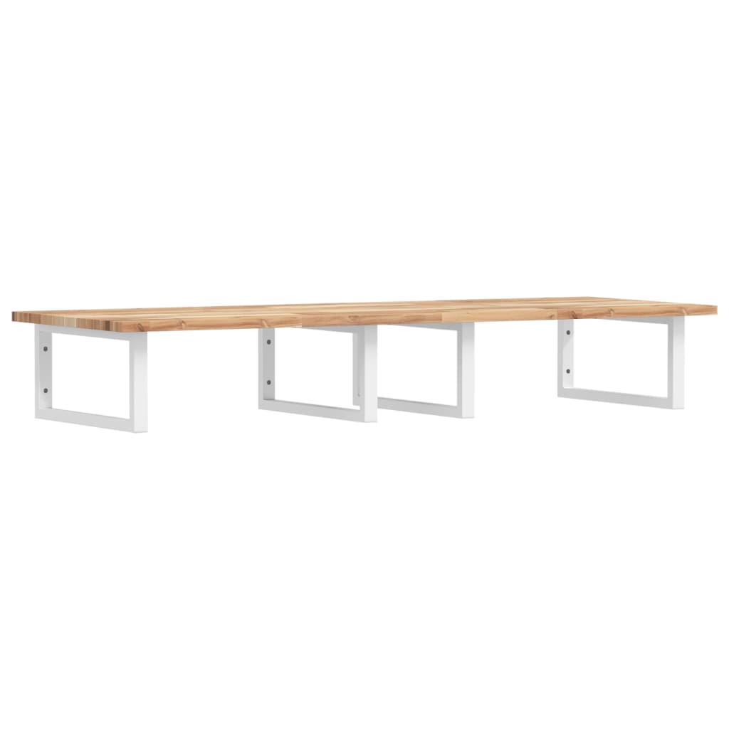 Badkamer wandschap staal en massief acaciahout is nu te koop bij PeponiXL, paradijselijk wonen!