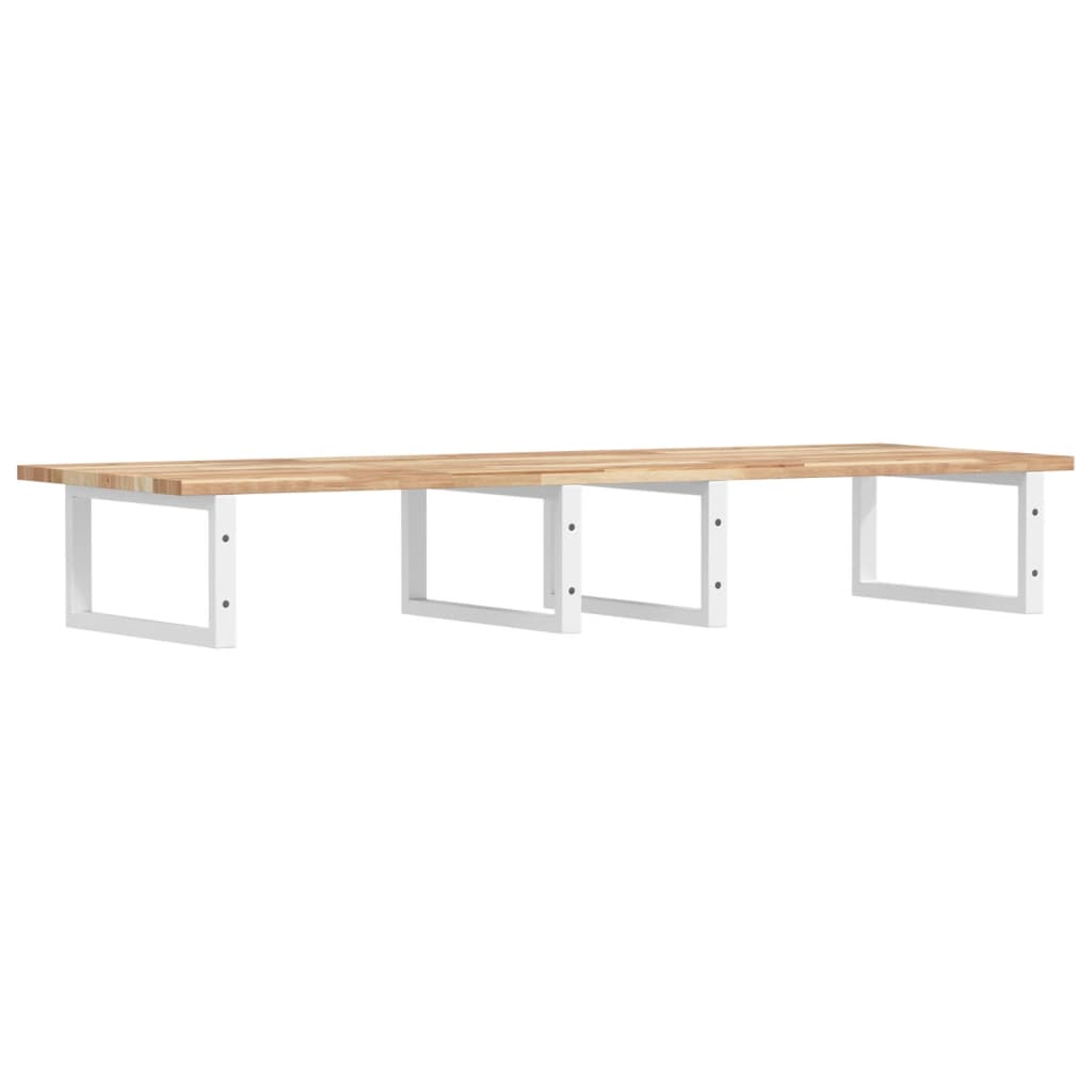 Badkamer wandschap staal en massief acaciahout is nu te koop bij PeponiXL, paradijselijk wonen!