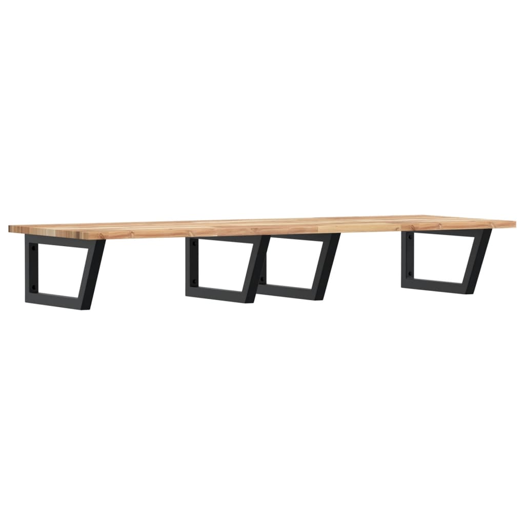Badkamer wandschap staal en massief acaciahout is nu te koop bij PeponiXL, paradijselijk wonen!