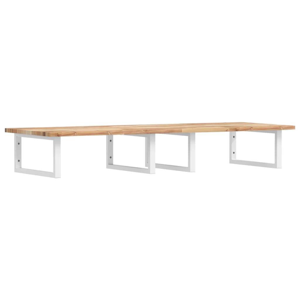 Badkamer wandschap staal en massief acaciahout is nu te koop bij PeponiXL, paradijselijk wonen!