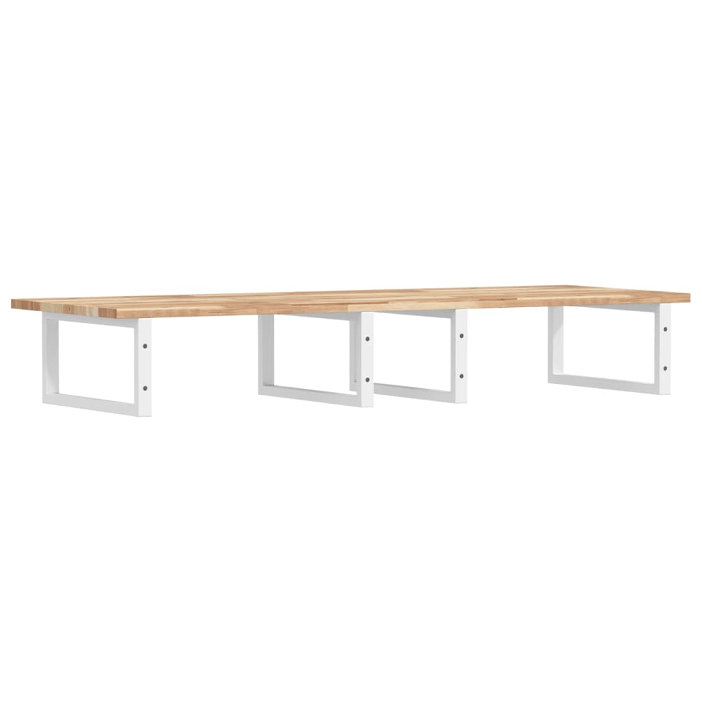 Badkamer wandschap staal en massief acaciahout is nu te koop bij PeponiXL, paradijselijk wonen!