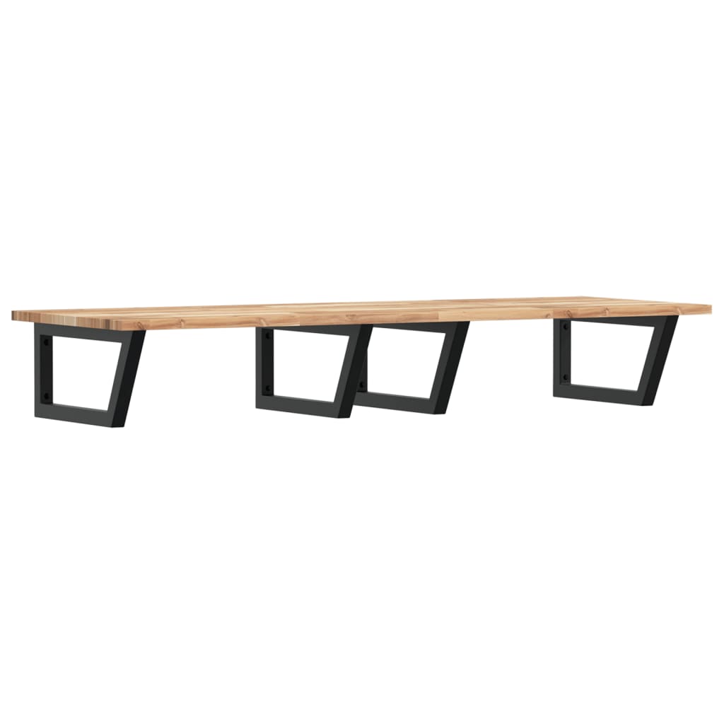 Badkamer wandschap staal en massief acaciahout is nu te koop bij PeponiXL, paradijselijk wonen!