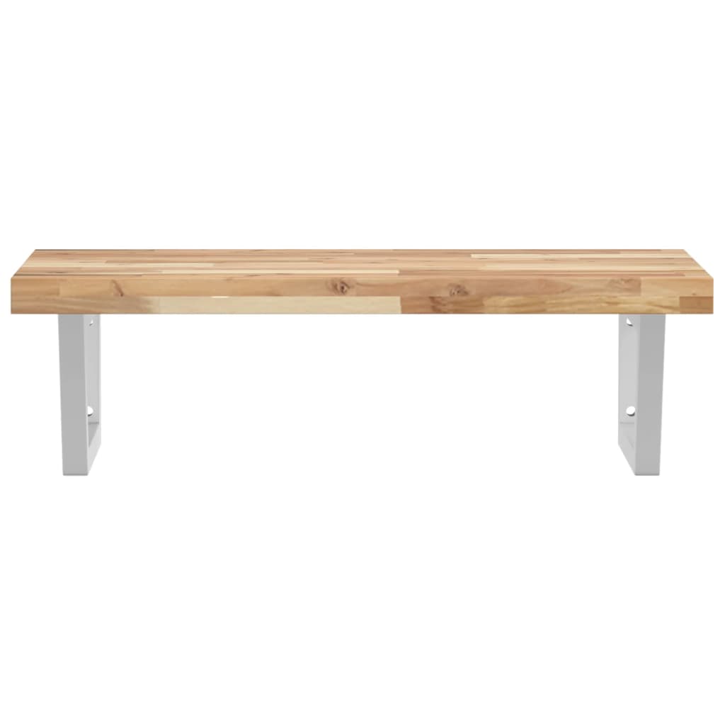 Badkamer wandschap staal en massief acaciahout is nu te koop bij PeponiXL, paradijselijk wonen!