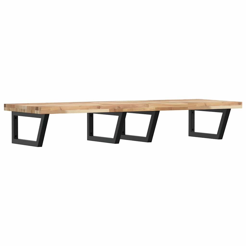 Badkamer wandschap staal en massief acaciahout is nu te koop bij PeponiXL, paradijselijk wonen!
