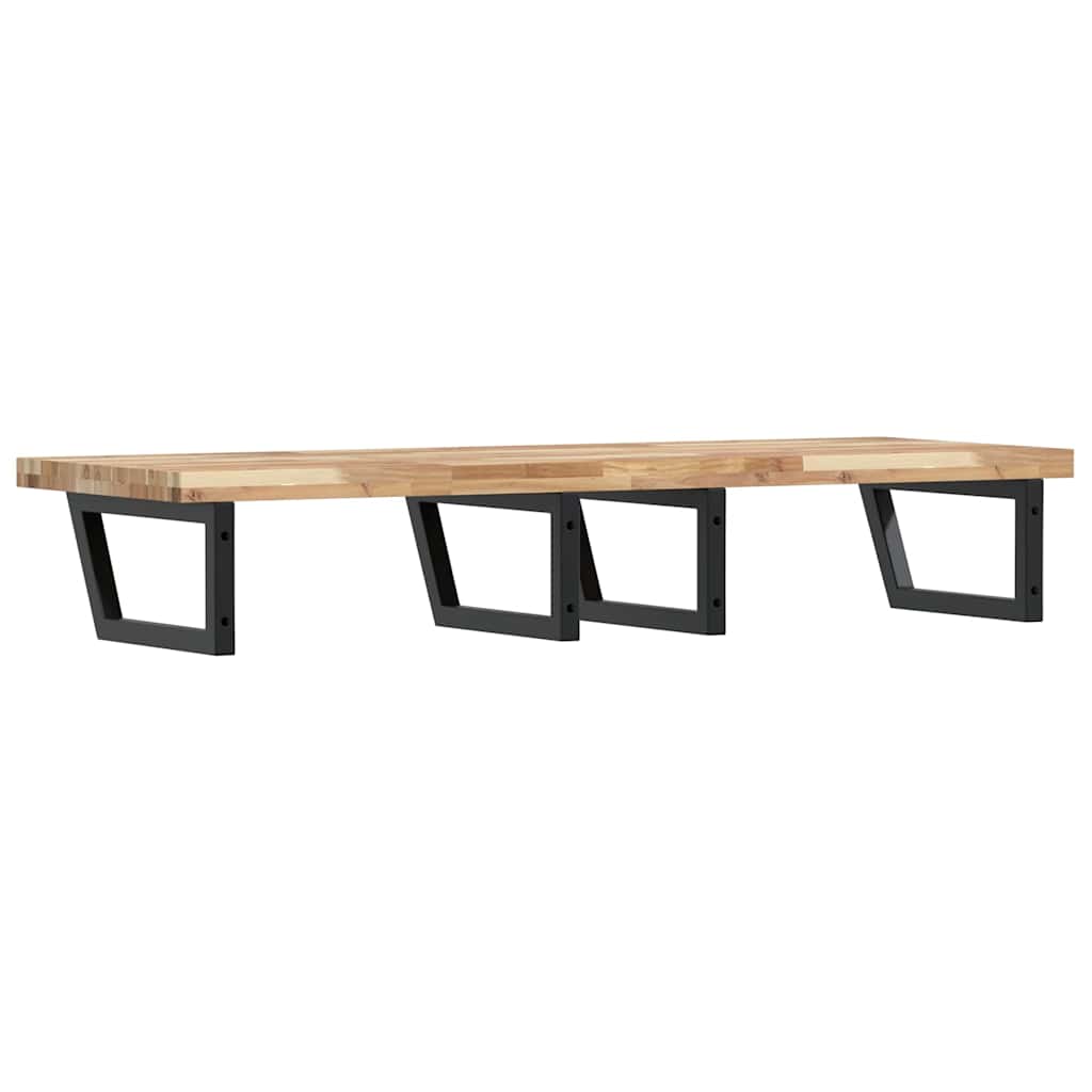 Badkamer wandschap staal en massief acaciahout is nu te koop bij PeponiXL, paradijselijk wonen!