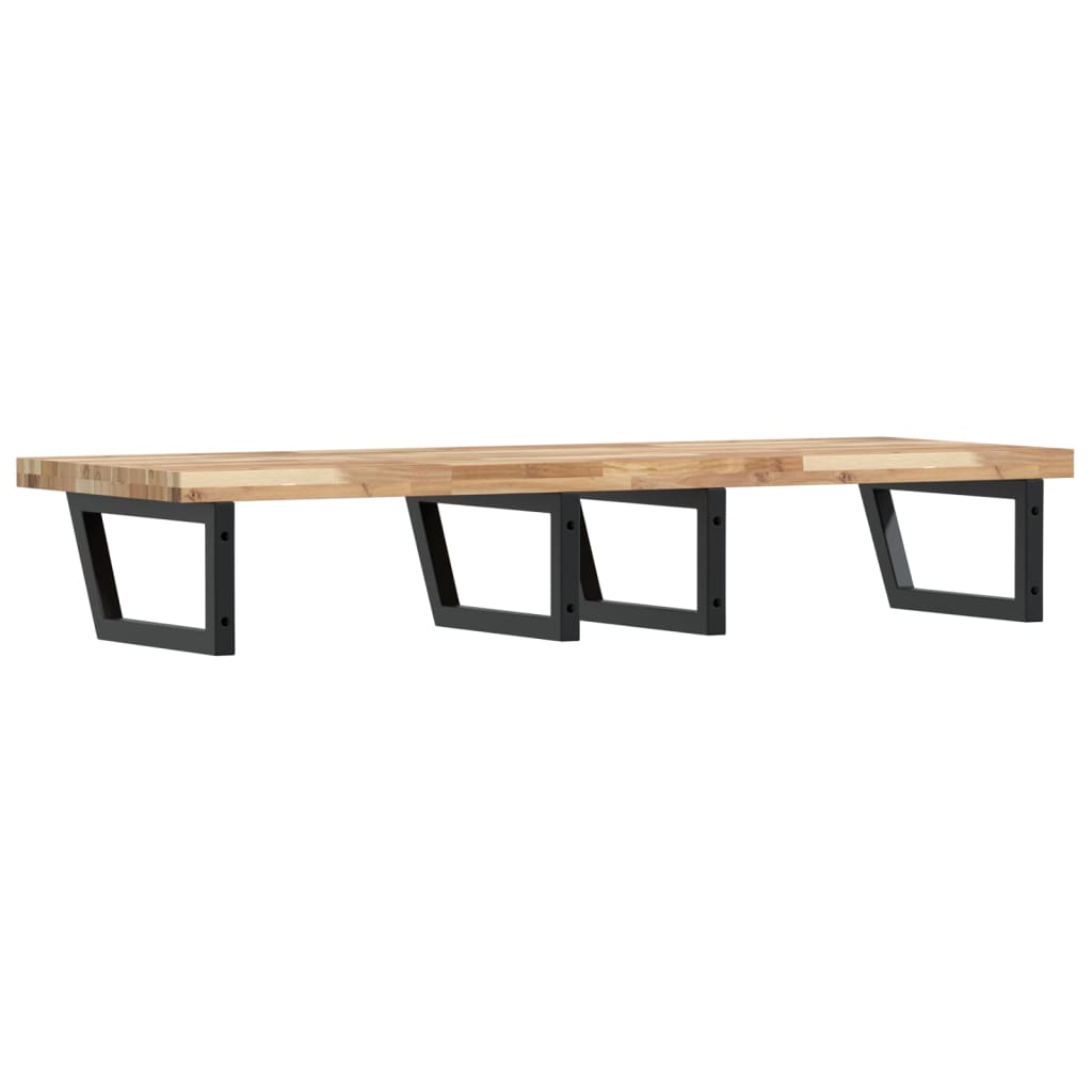Badkamer wandschap staal en massief acaciahout is nu te koop bij PeponiXL, paradijselijk wonen!