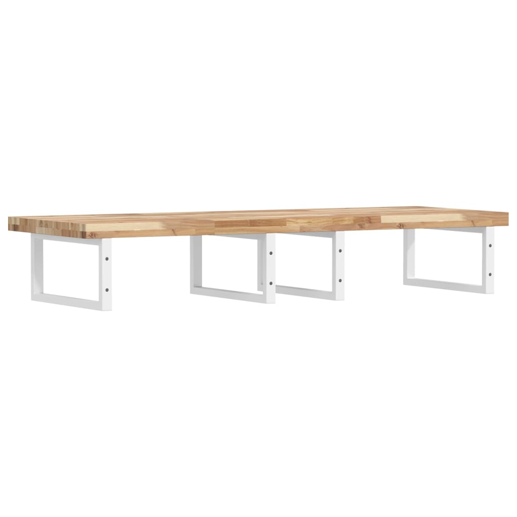 Badkamer wandschap staal en massief acaciahout is nu te koop bij PeponiXL, paradijselijk wonen!