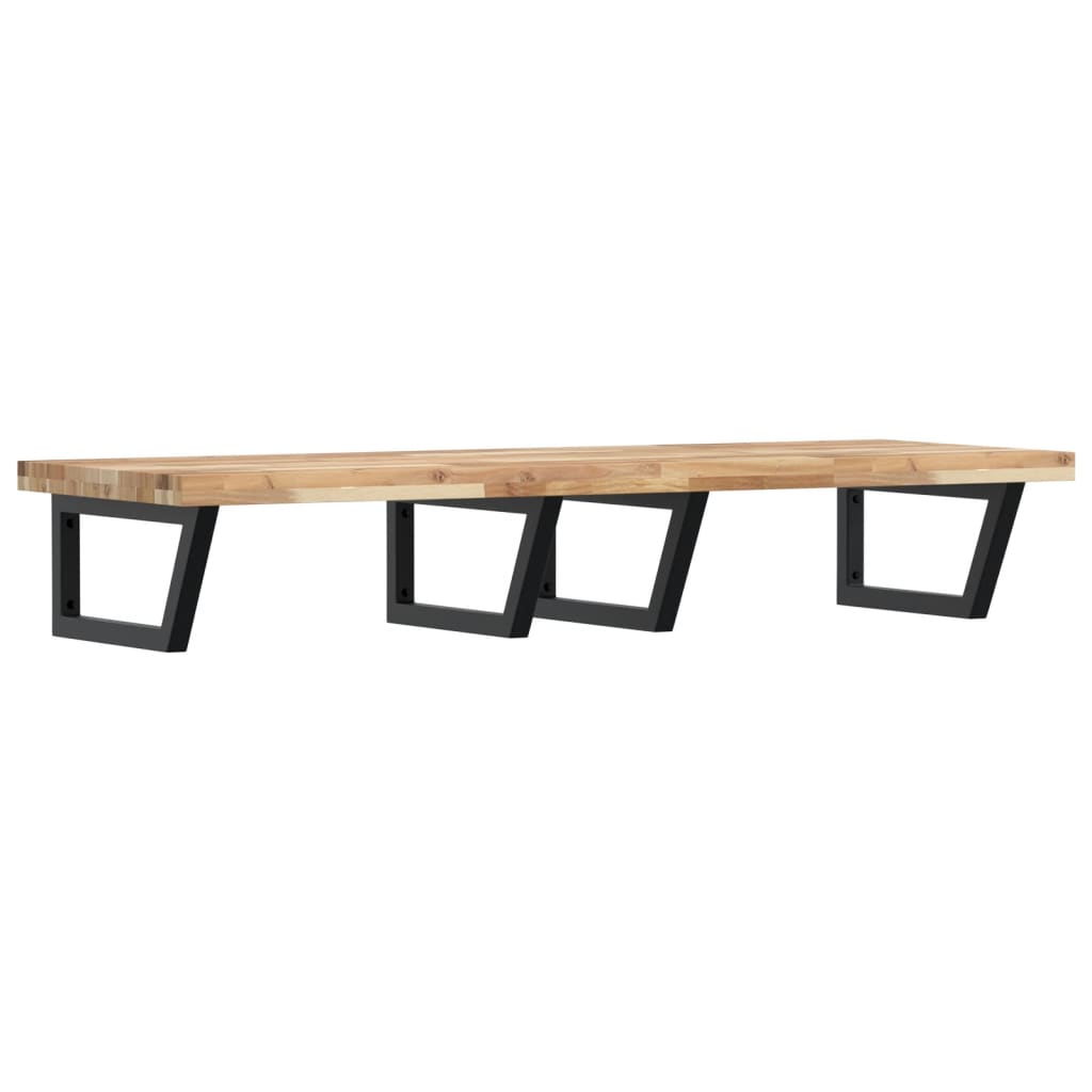 Badkamer wandschap staal en massief acaciahout is nu te koop bij PeponiXL, paradijselijk wonen!
