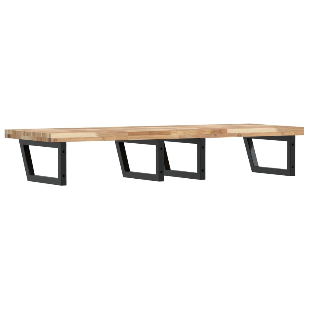 Badkamer wandschap staal en massief acaciahout is nu te koop bij PeponiXL, paradijselijk wonen!