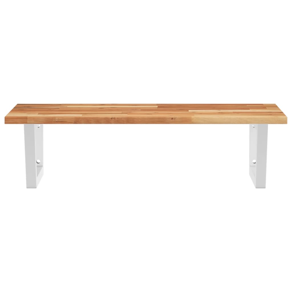 Badkamer wandschap staal en massief acaciahout is nu te koop bij PeponiXL, paradijselijk wonen!