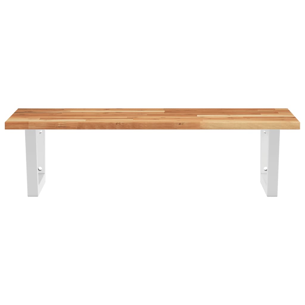 Badkamer wandschap staal en massief acaciahout is nu te koop bij PeponiXL, paradijselijk wonen!