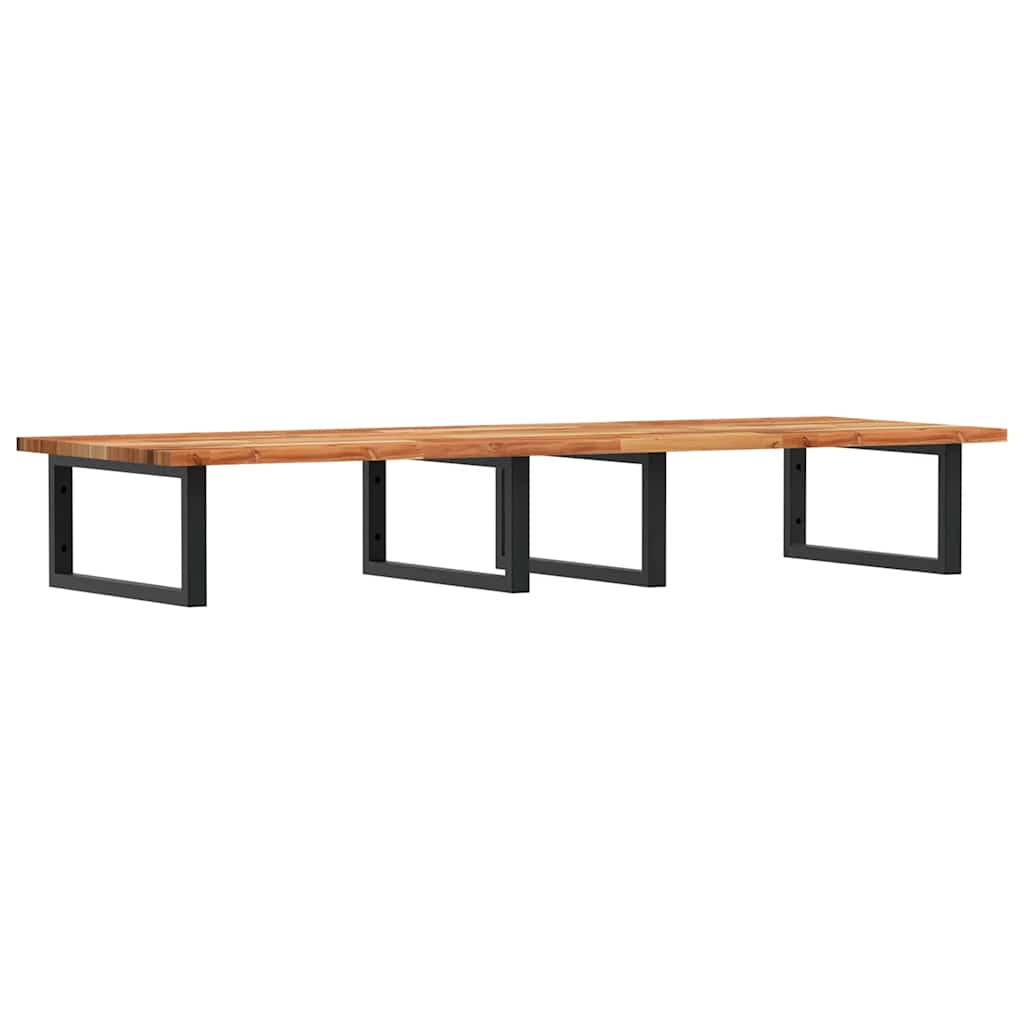 Badkamer wandschap staal en massief acaciahout is nu te koop bij PeponiXL, paradijselijk wonen!