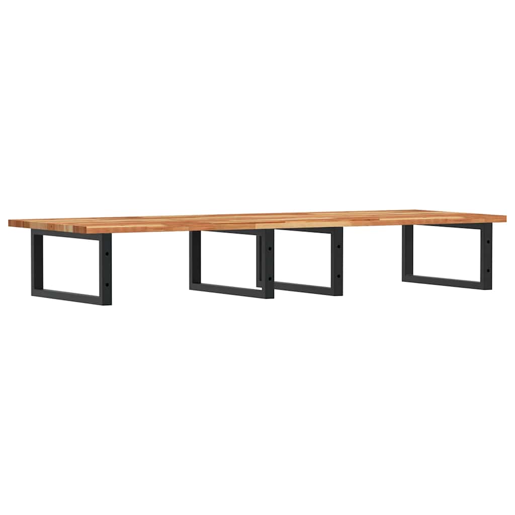 Badkamer wandschap staal en massief acaciahout is nu te koop bij PeponiXL, paradijselijk wonen!
