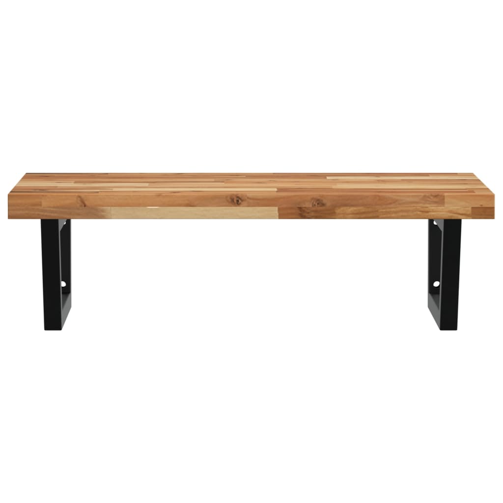 Badkamer wandschap staal en massief acaciahout is nu te koop bij PeponiXL, paradijselijk wonen!