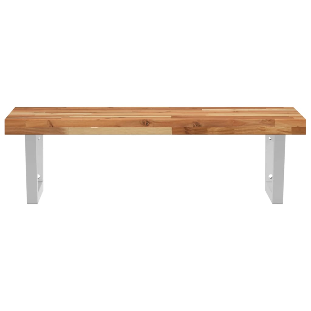 Badkamer wandschap staal en massief acaciahout is nu te koop bij PeponiXL, paradijselijk wonen!