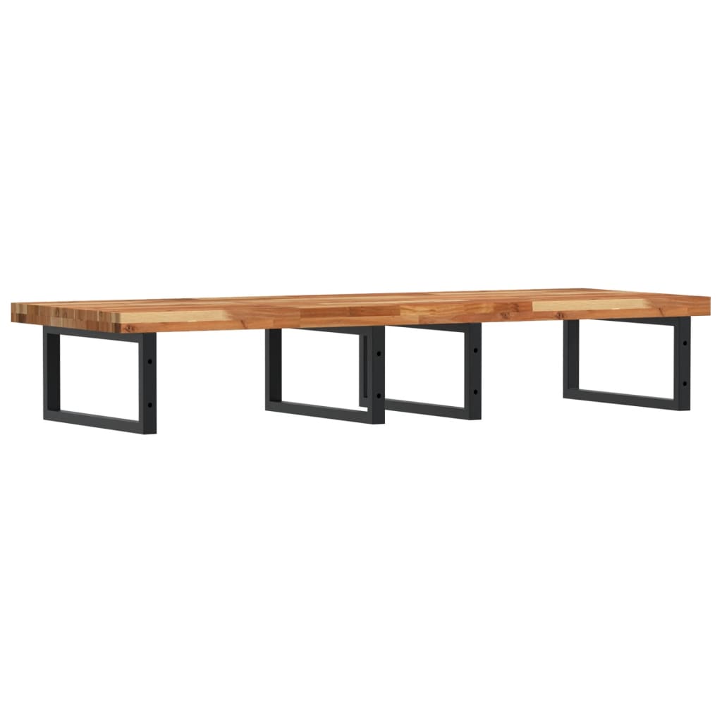 Badkamer wandschap staal en massief acaciahout is nu te koop bij PeponiXL, paradijselijk wonen!