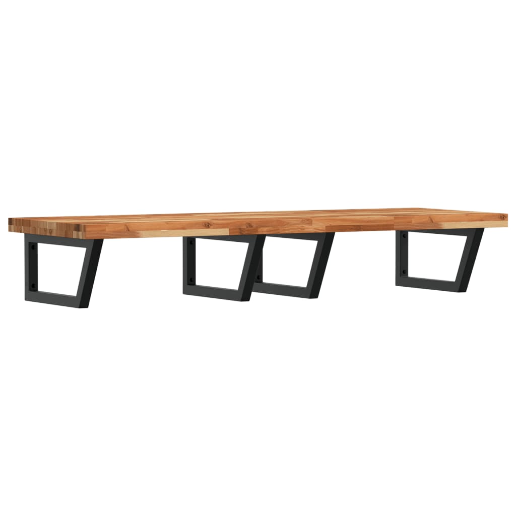 Badkamer wandschap staal en massief acaciahout is nu te koop bij PeponiXL, paradijselijk wonen!
