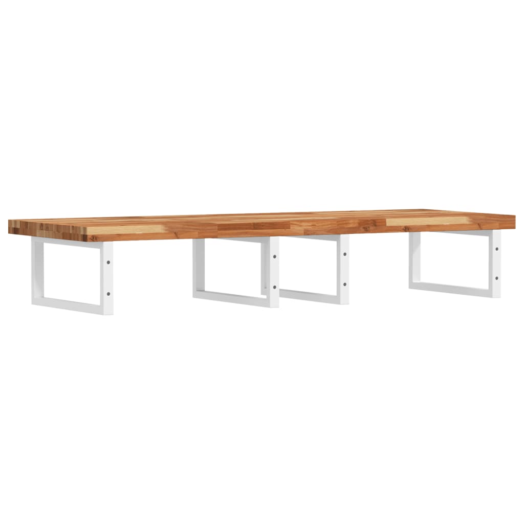 Badkamer wandschap staal en massief acaciahout is nu te koop bij PeponiXL, paradijselijk wonen!