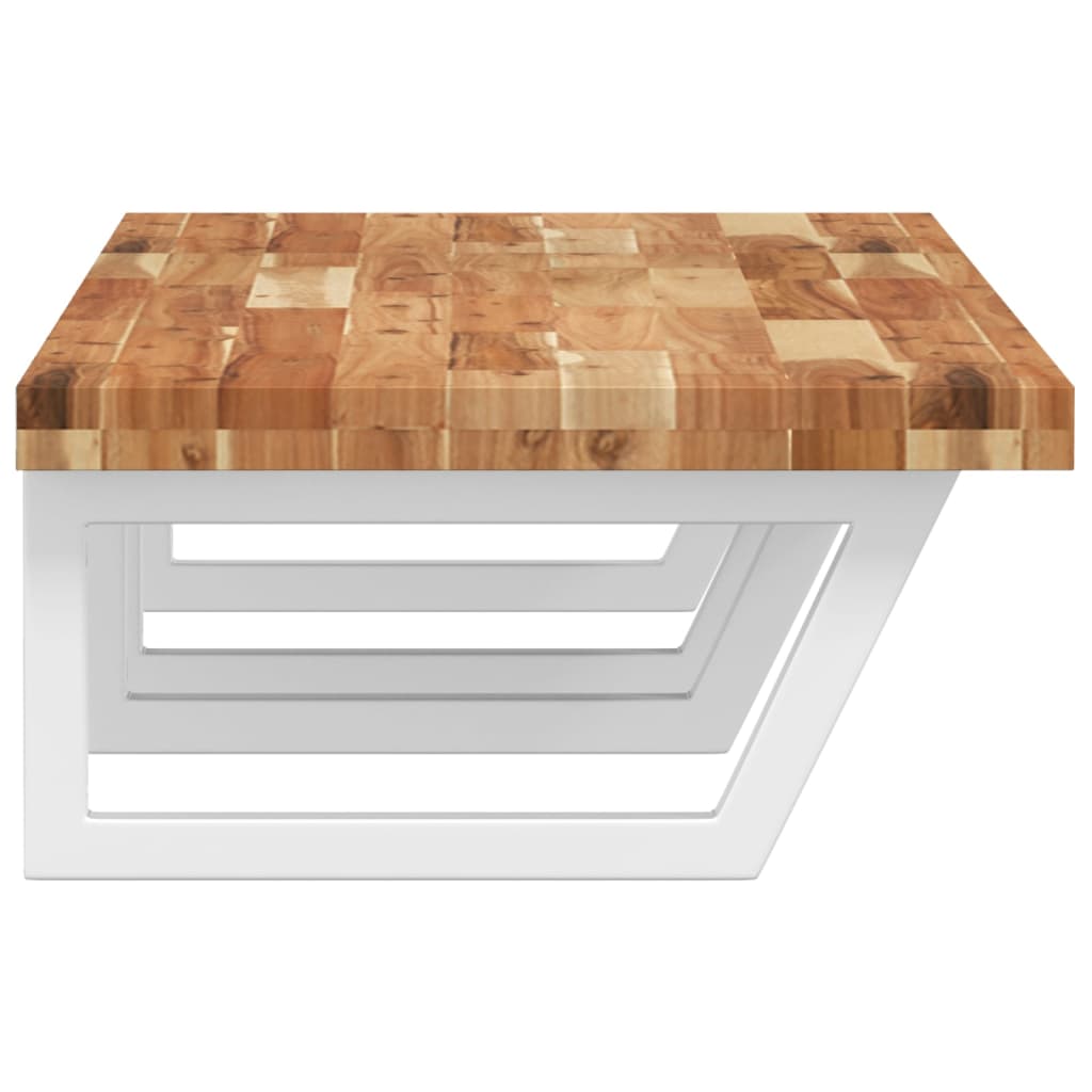 Badkamer wandschap staal en massief acaciahout is nu te koop bij PeponiXL, paradijselijk wonen!